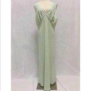RIXO Sandrine Sleeveless Green Midi Dress Size L